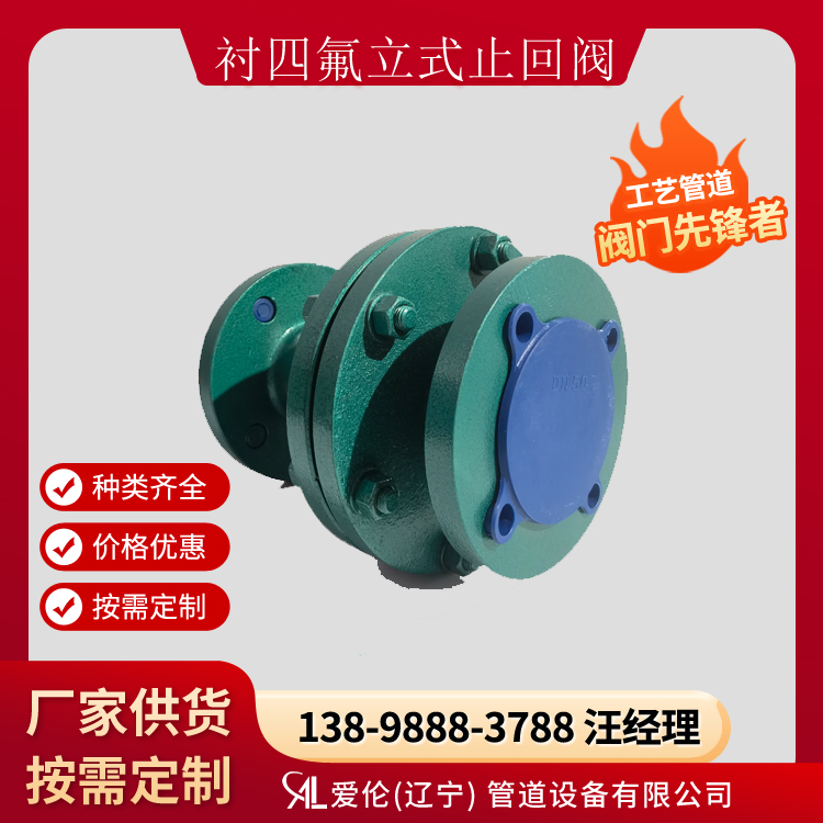 沈陽防腐止回閥廠家，H44F46 襯氟止回閥-- 愛倫（遼寧）管道設(shè)備有限公司